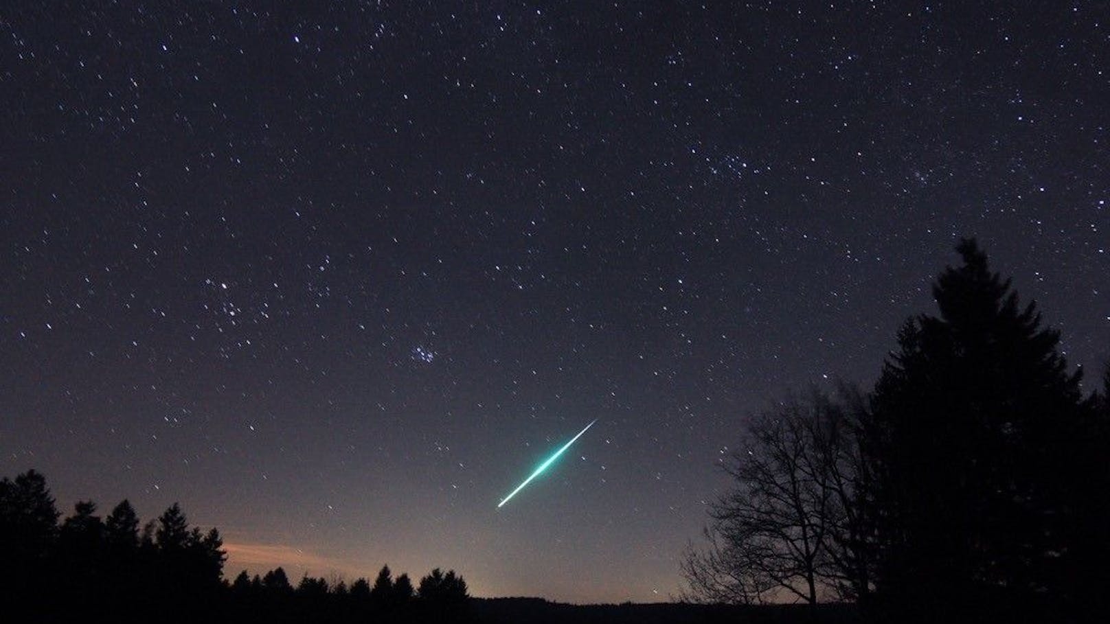 Spektakulär! Foto zeigt Meteorit am Himmel über OÖ