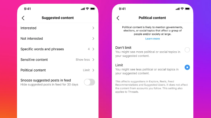 In den Einstellungen soll man die Umstellung des Algorithmus wieder aufheben können.