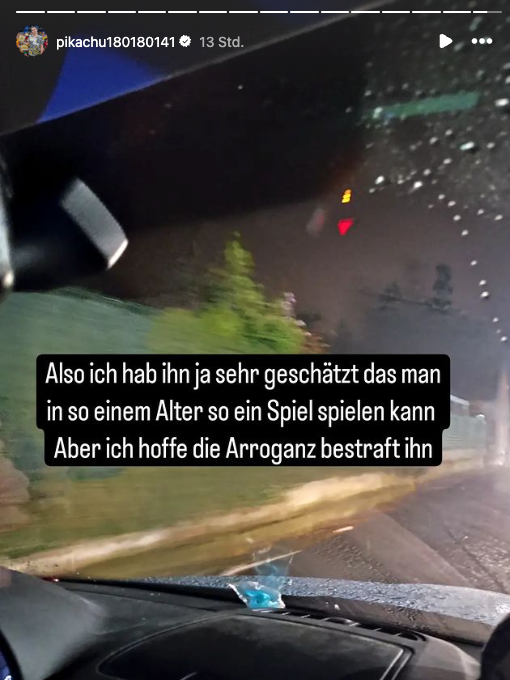 Nach dem Match postete Ricardo Pietreczko noch Grüße an Luke Littler auf Instagram.