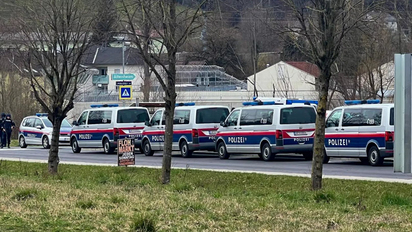 Eine Großaufgebot der Polizei war vor Ort.