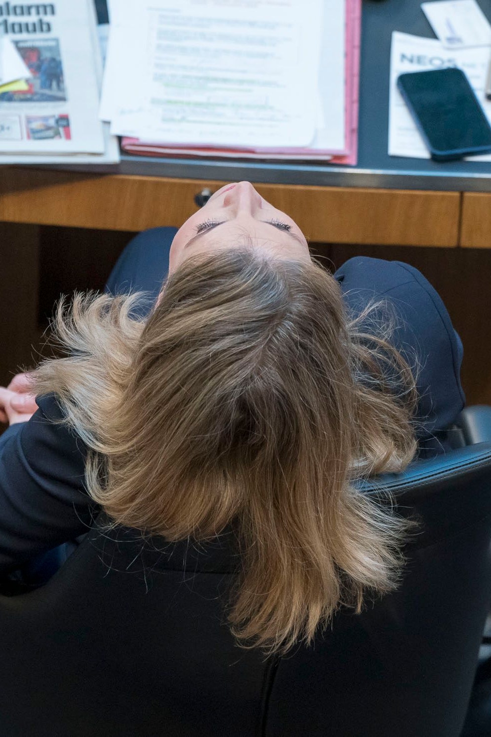 Beate Meinl-Reisinger lebt ihre Emotionen, hier bei einer Nationalratssitzung im Parlament am 29. März 2023