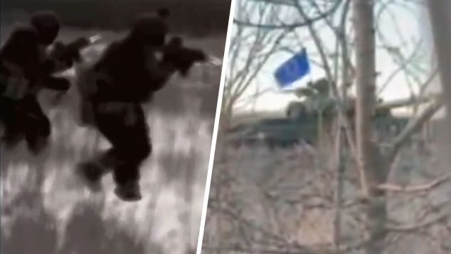 Russische Kämpfer des 