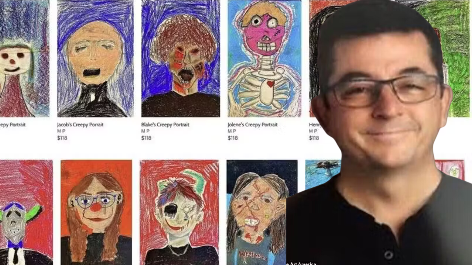 Kunstlehrer Mario Perron ließ seine Schülerinnen und Schüler Bilder malen, um diese zu verkaufen.