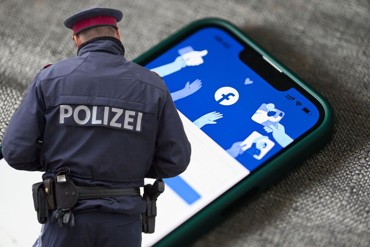Der Polizist ging per Anwalt gegen 1.000 Facebook-User vor (Symbolbilder).