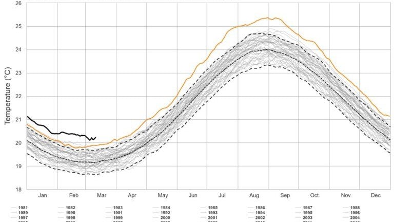 Die Temperaturen im Nordatlantik sind seit über einem Jahr auf Rekordniveau.