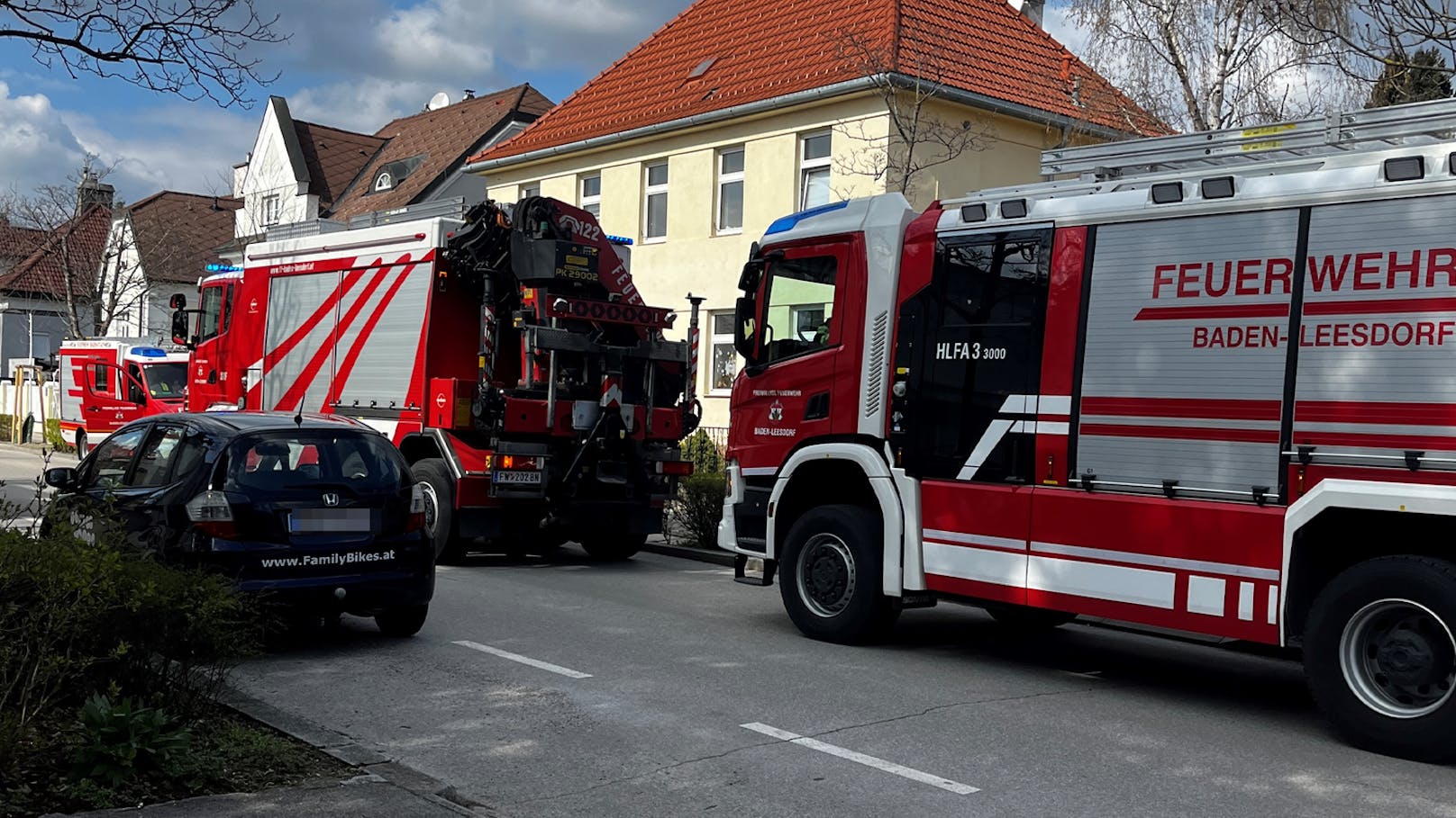 Am Mittwochnachmittag kam es in Baden zu einem Großeinsatz der Feuerwehr.