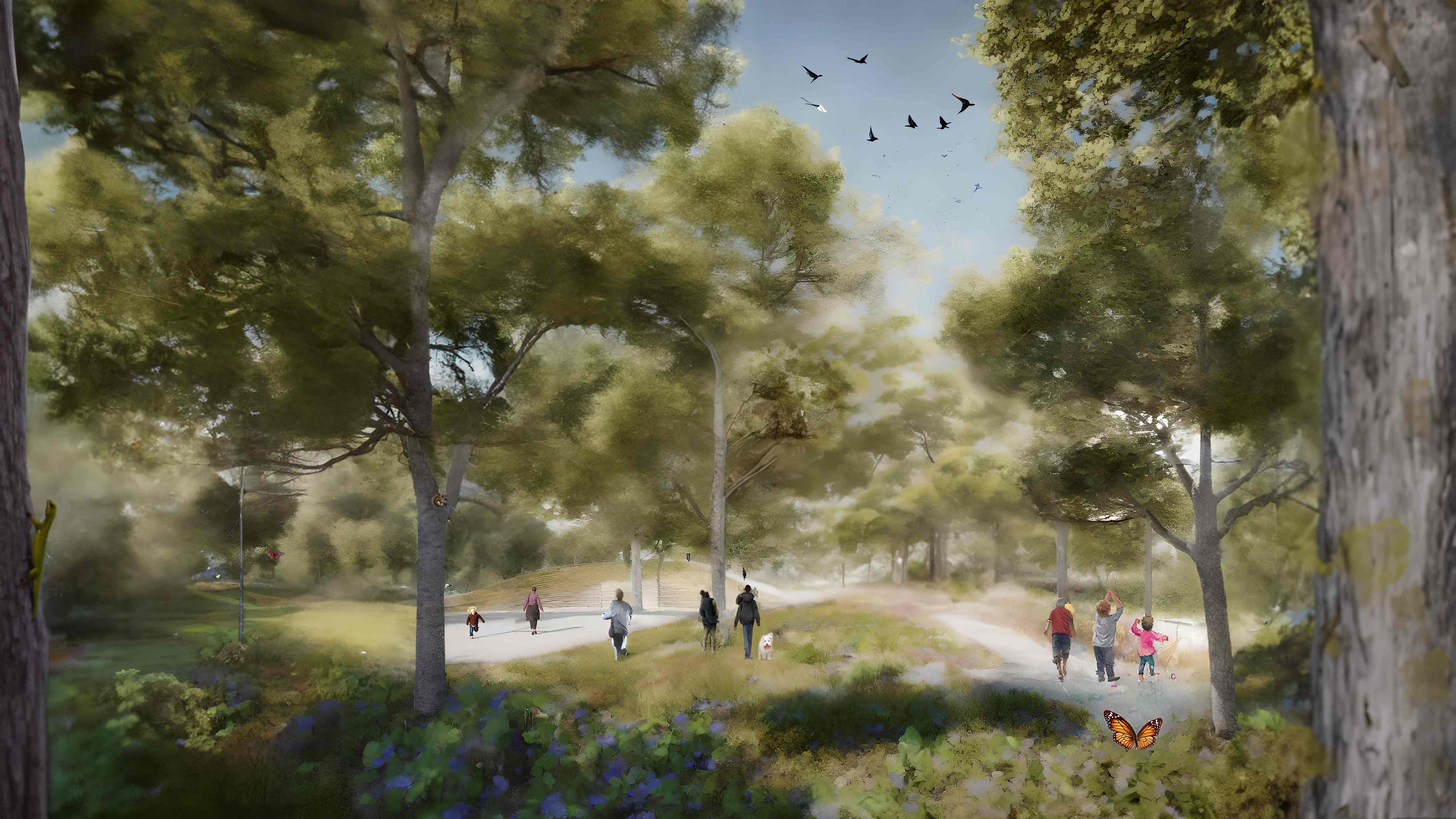 In Wien-Donaustadt wird bei der Berresgasse ein neuer Park gebaut.