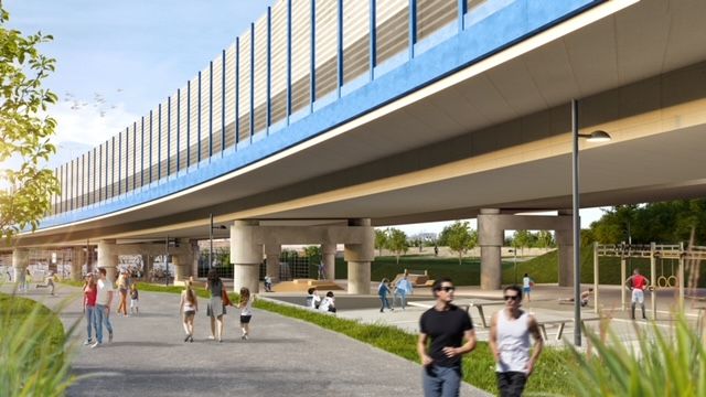 Tangentenpark an der Ostbahn bekommt eine Fahrradstraßen-Anbindung.