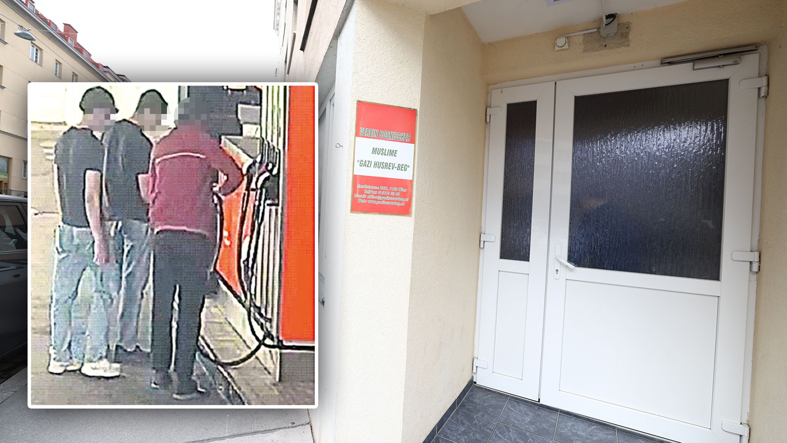 Die Verdächtigen (l.) sollen sich in dieser Moschee getroffen haben.