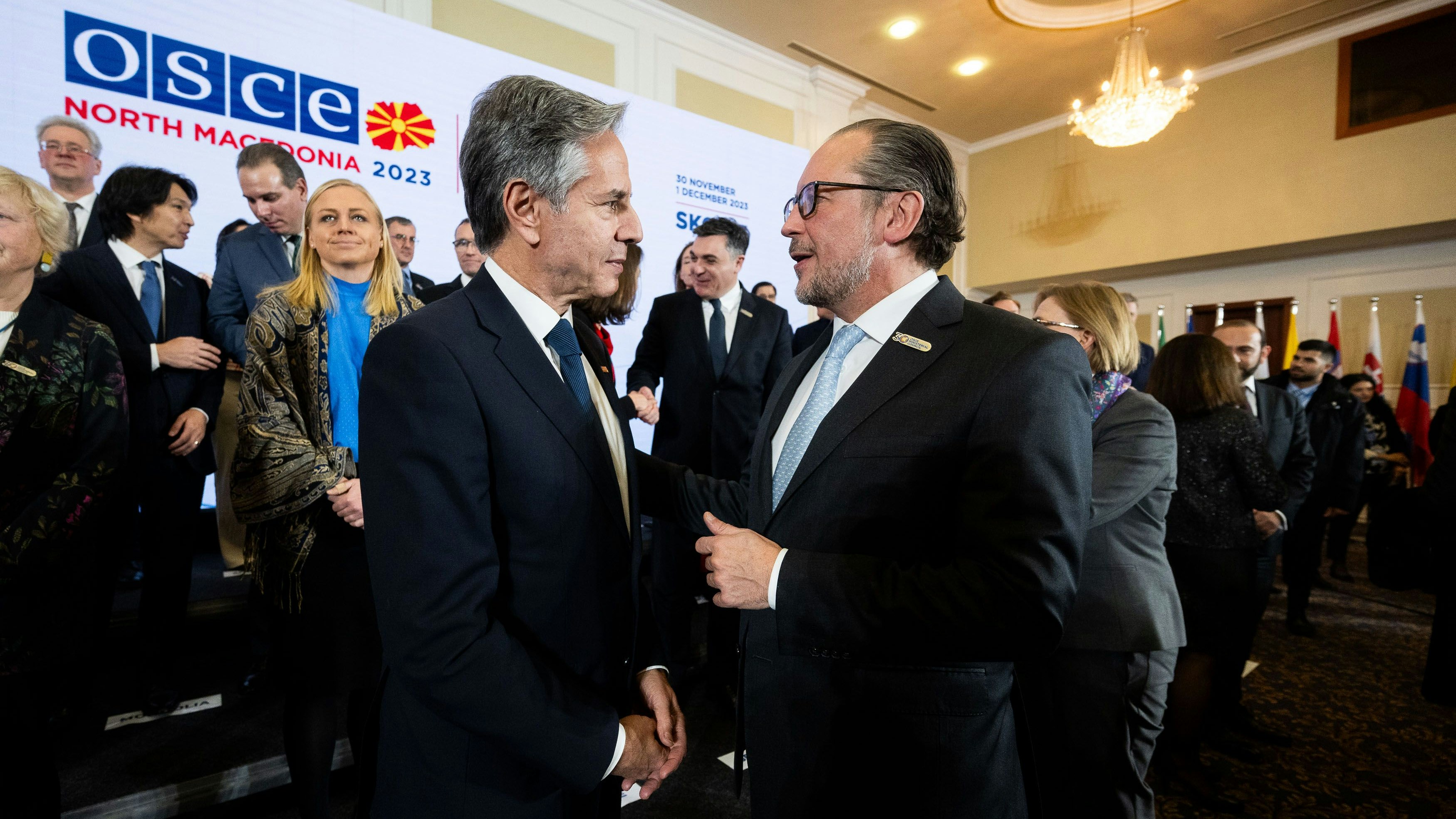 Schon Ende November traf Außenminister Alexander Schallenberg seinen US-amerikanischen Amtskollegen Antony Blinken, nun wird es zu einem längeren Gespräch kommen.