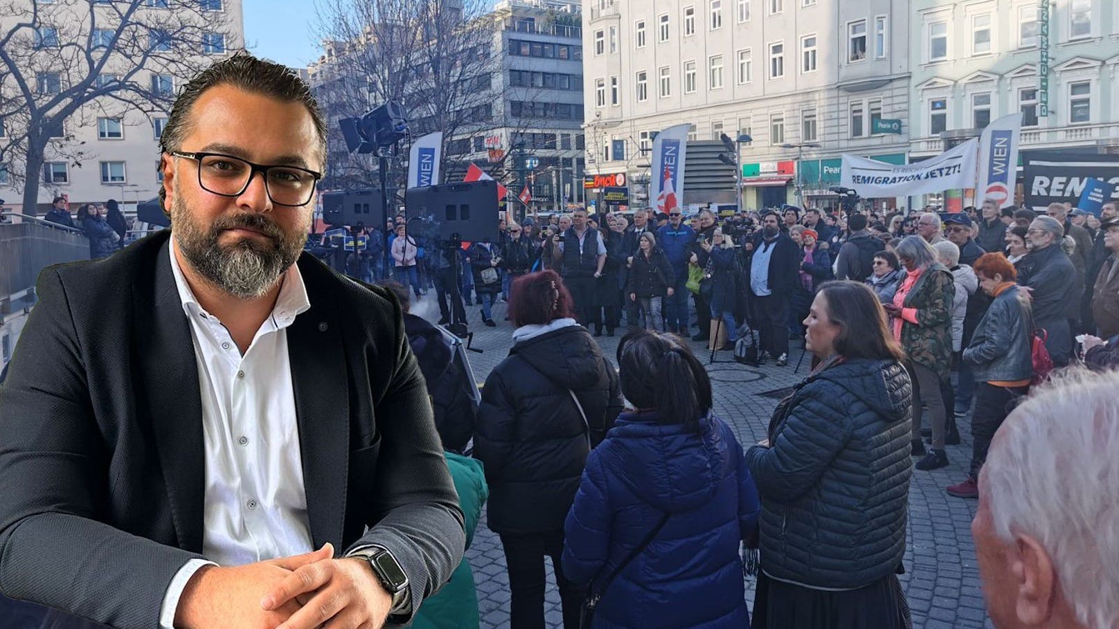 "Bei Ferhat mehr los" – SPÖ-Mann spottet über FPÖ-Demo