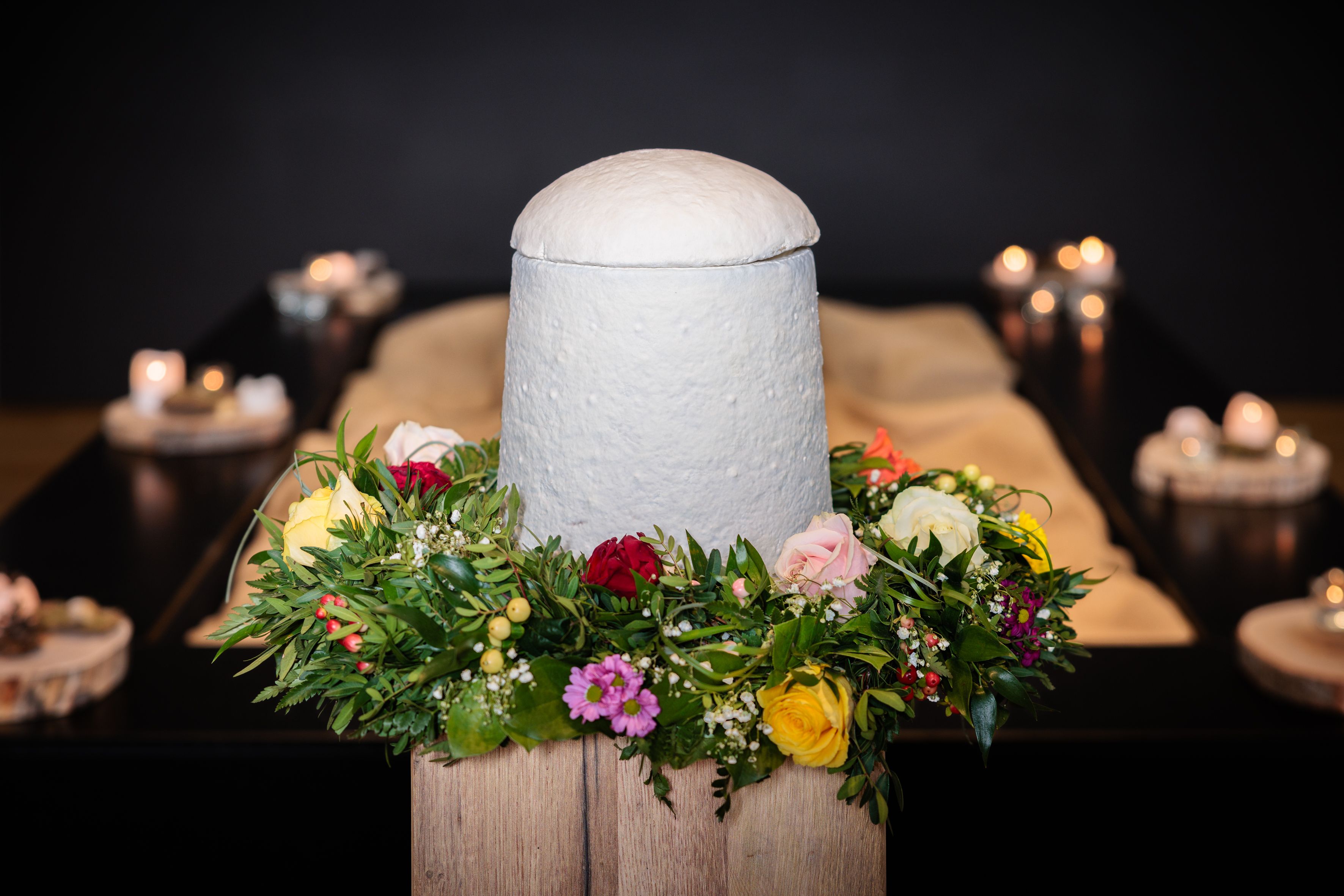 Wiener Bestattung setzt ab sofort nicht nur auf den Pilzsarg, sondern auch auf die Pilzurne.