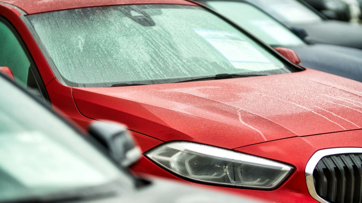 Hamburg, Germany October 31. 2022: Presentation of used BMW vehicles in a public car dealership in Hamburg.