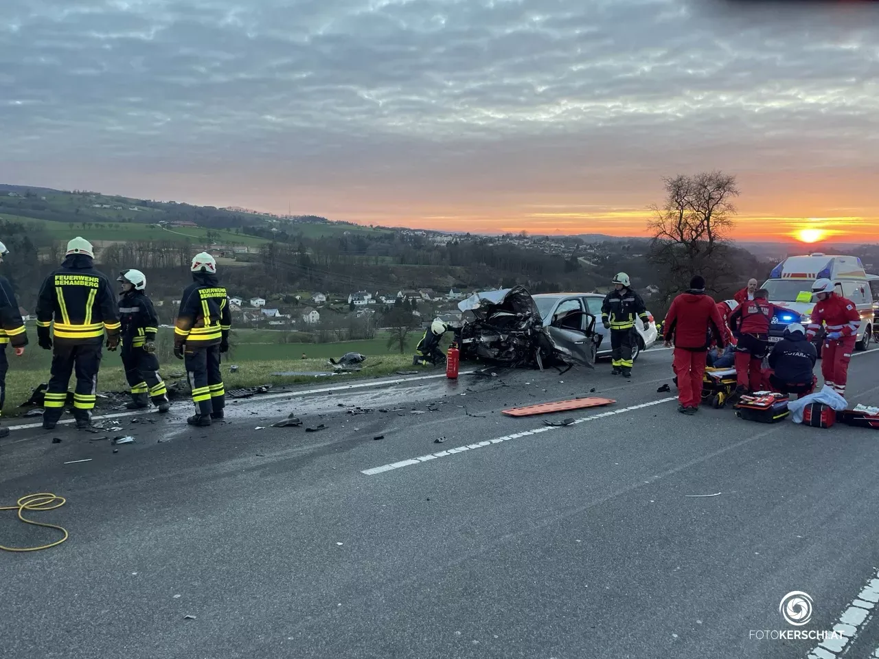 Ein Lenker starb bei dem Unfall in Wanzenöd.