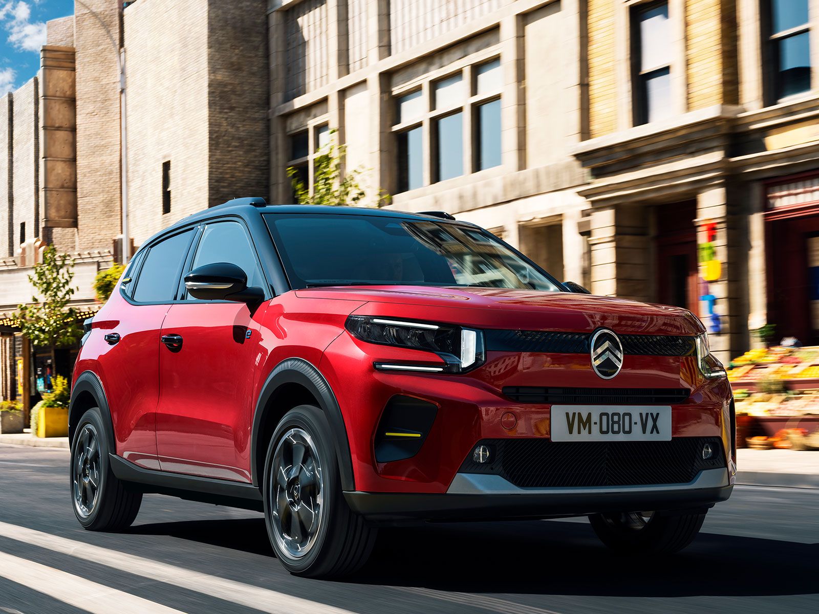 Der neue Citroen e-C3 ist eine Mischung aus Kleinwagen und SUV.