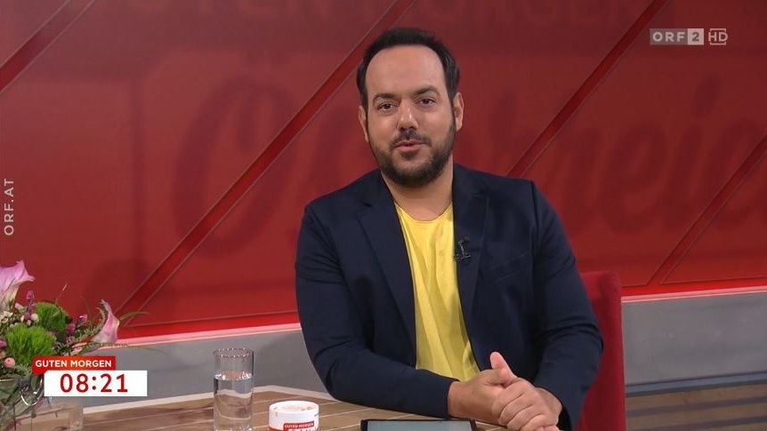 ORF-Star Patrick Budgen moderiert unter anderem die Sendung "Guten Morgen Österreich". 