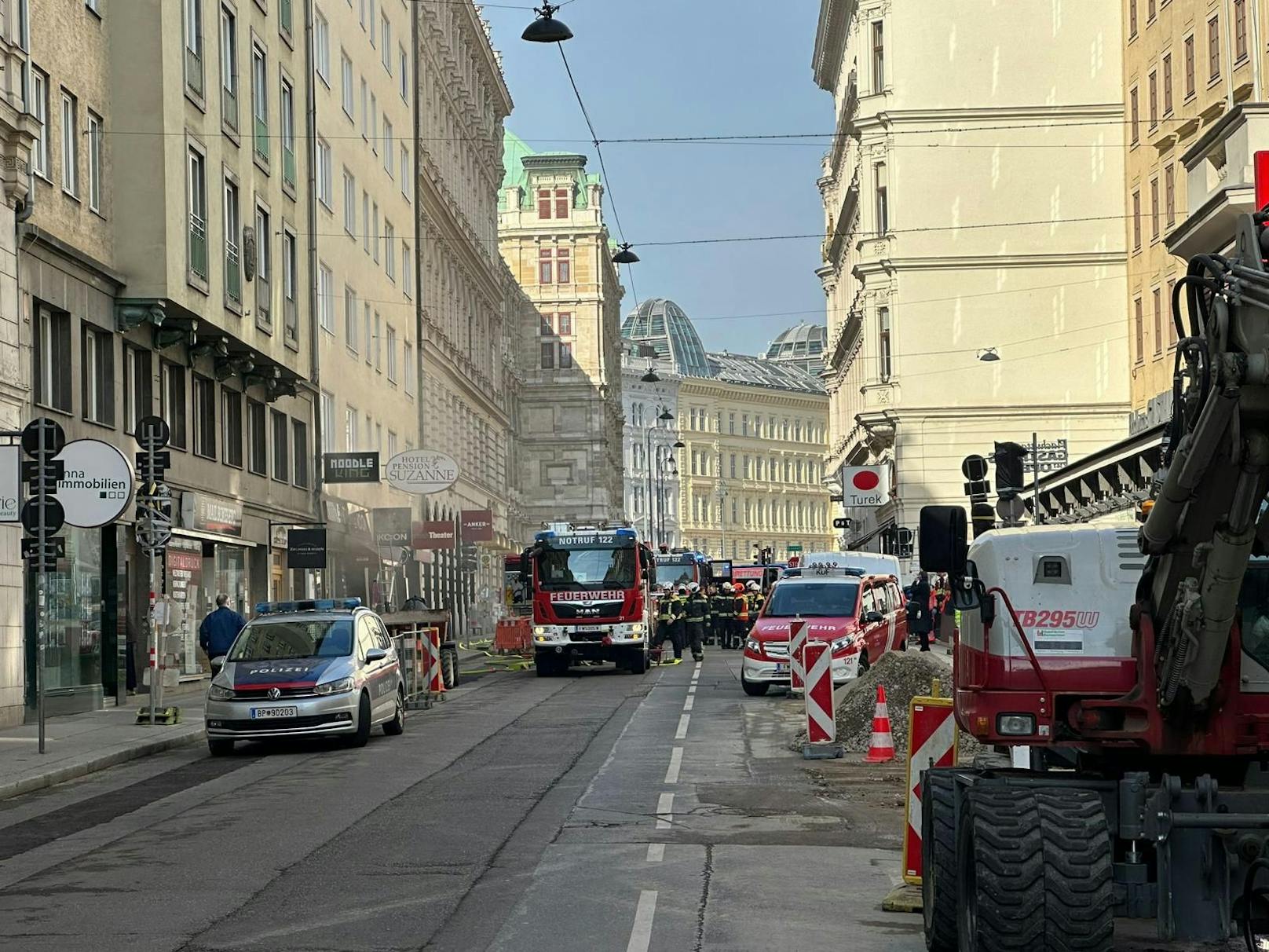 Brand in einem Nudel-Imbiss in Wiener City an 15. März 2024.