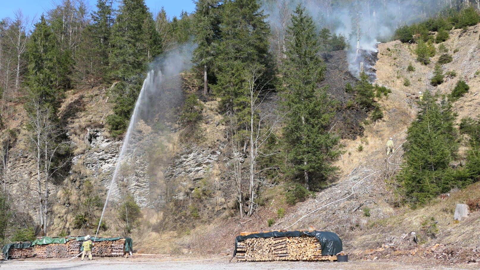 Das Feuer konnte von den Einsatzkräften rasch gelöscht werden.