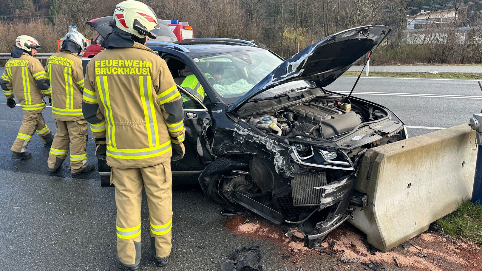 Im Einsatz stand unter anderem die Feuerwehr Bruchhäusl.&nbsp;