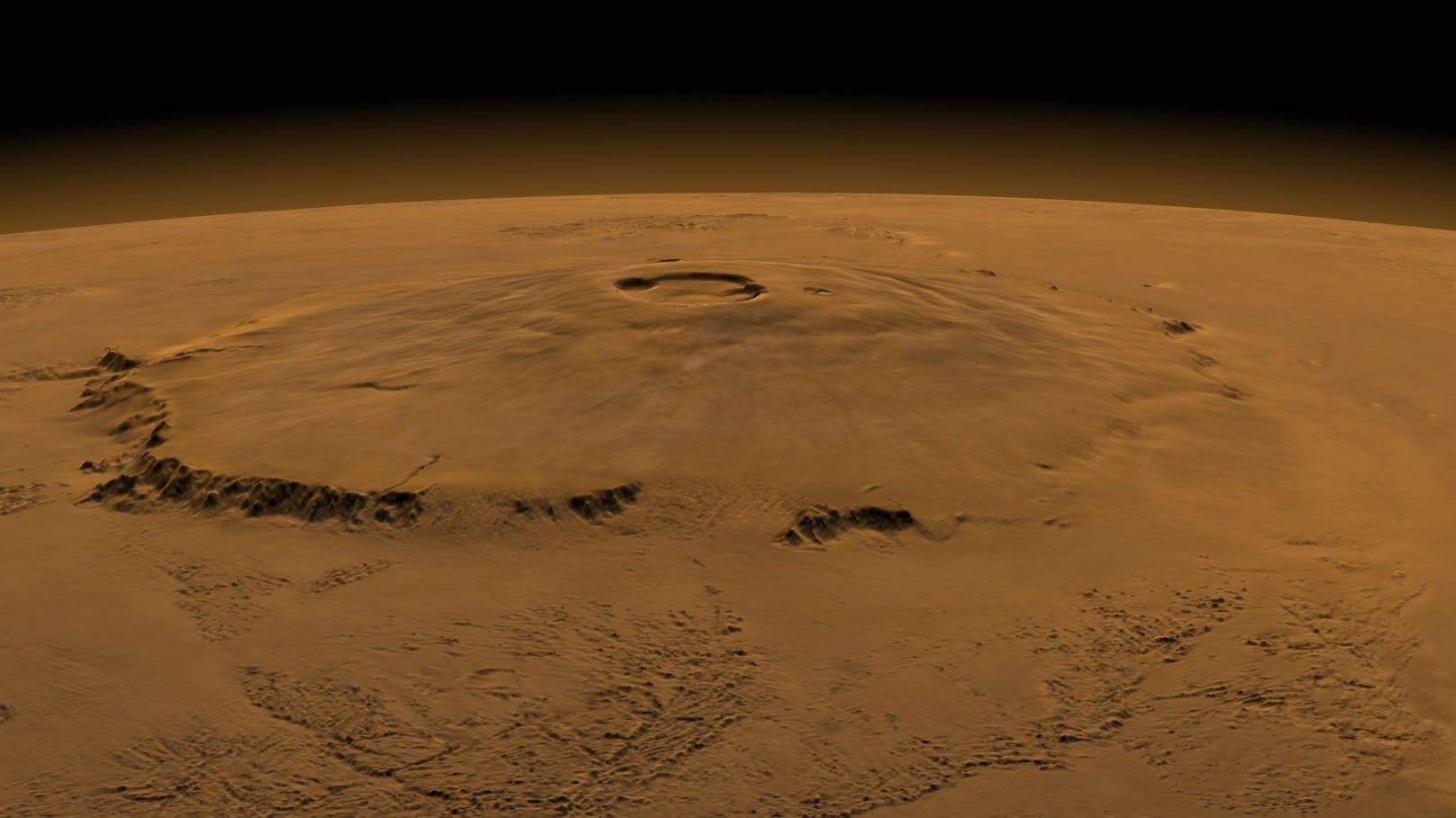 Größer als Irland: Gigantischer Vulkan am Mars entdeckt