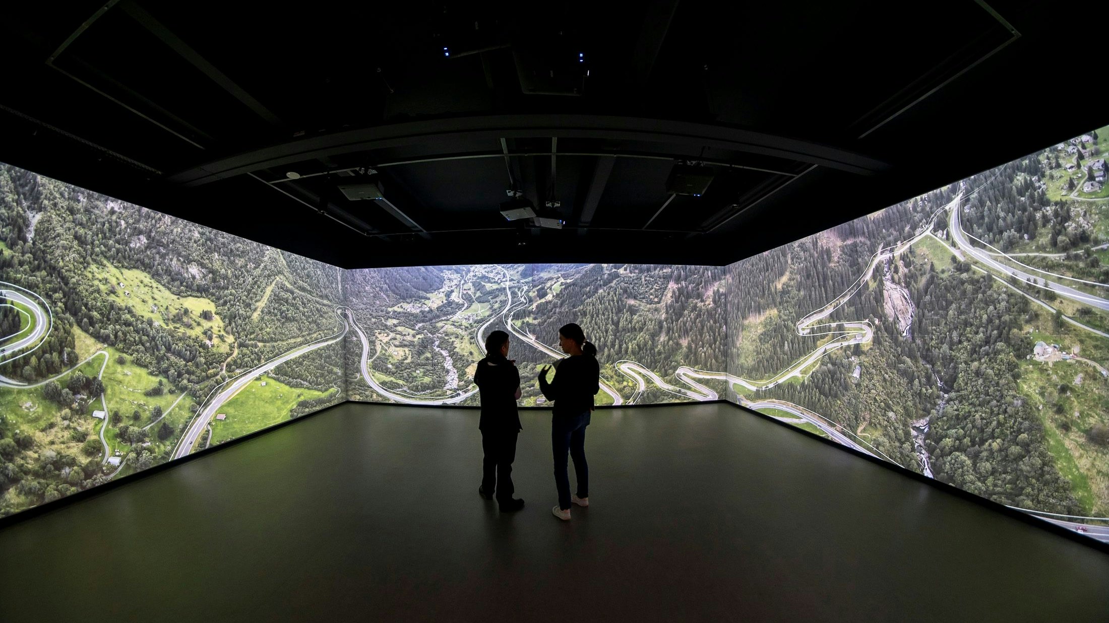 Der KI-generierte „Future-Simulator“ in der Ausstellung „Klima. Wissen. Handeln!“ im Technischen Museum Wien