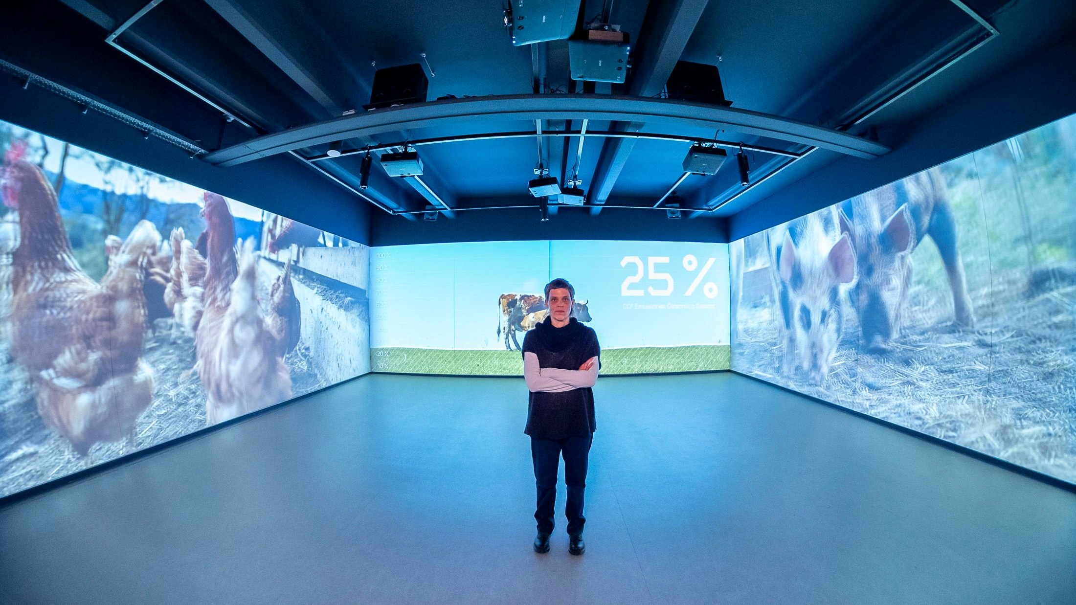 Projektleiterin Gudrun Ratzinger in „Klima. Wissen. Handeln!“ Die neue Ausstellung ist ab sofort im Technischen Museum Wien zu sehen