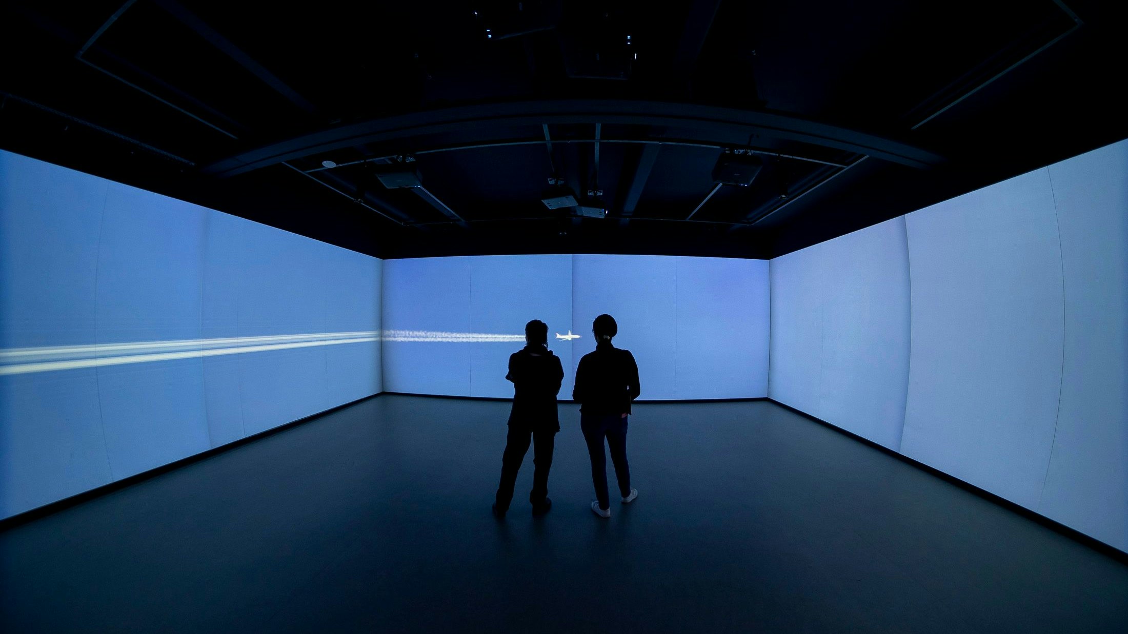 Der KI-generierte „Future-Simulator“ in der Ausstellung „Klima. Wissen. Handeln!“ im Technischen Museum Wien