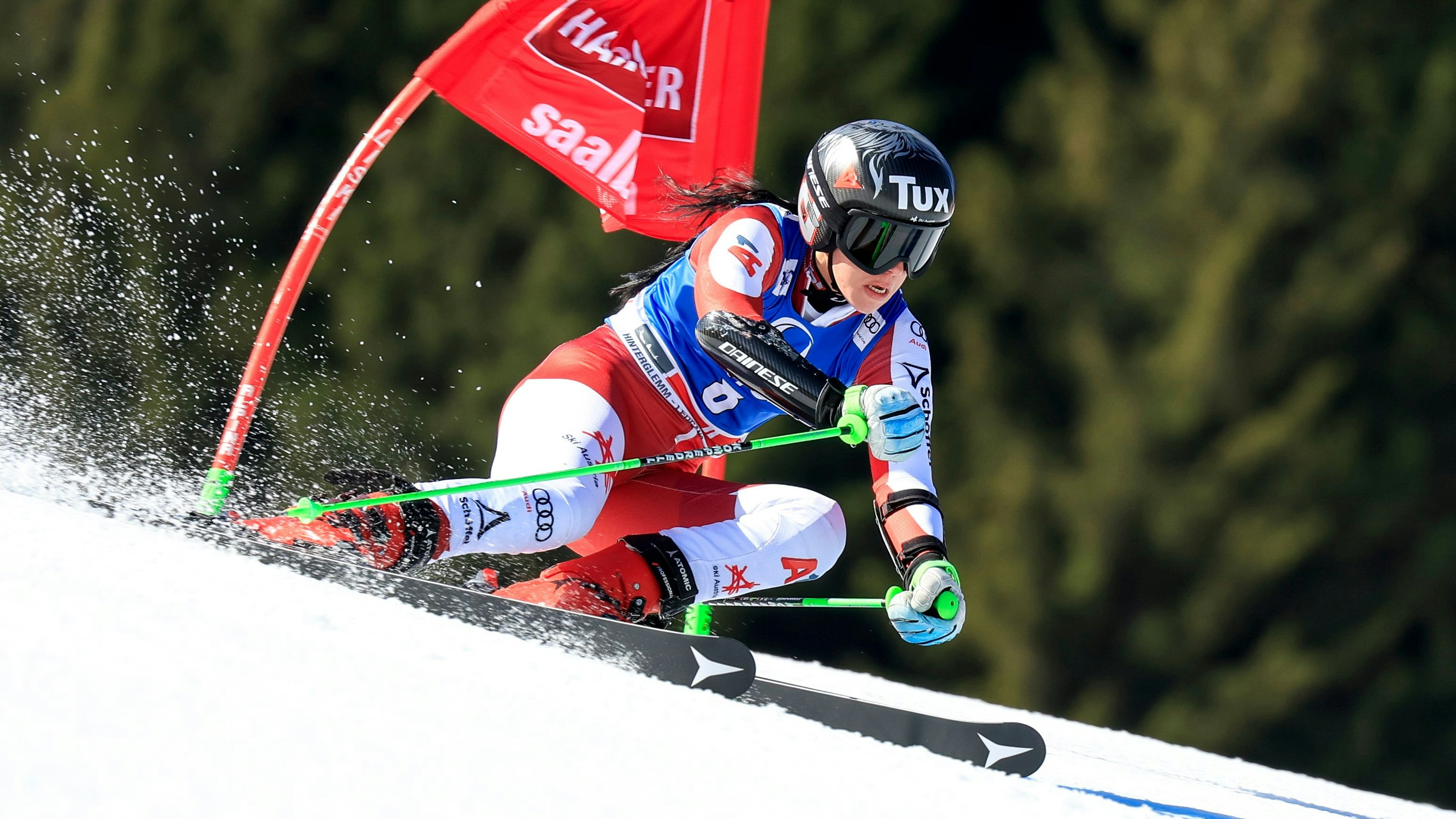 Stephanie Brunner fuhr in Saalbach auf Rang vier.