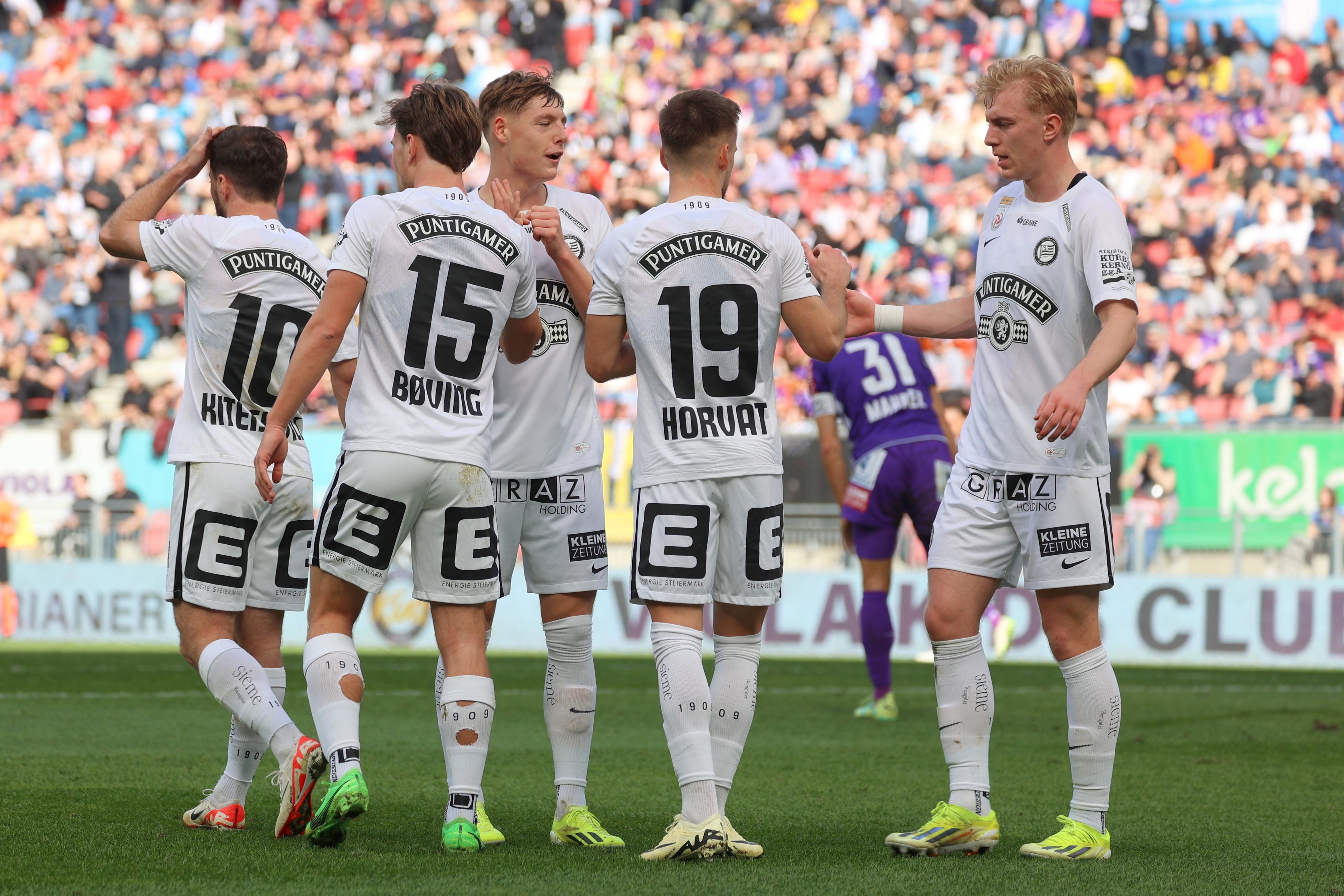 Sturm feierte einen Kantersieg in Klagenfurt.