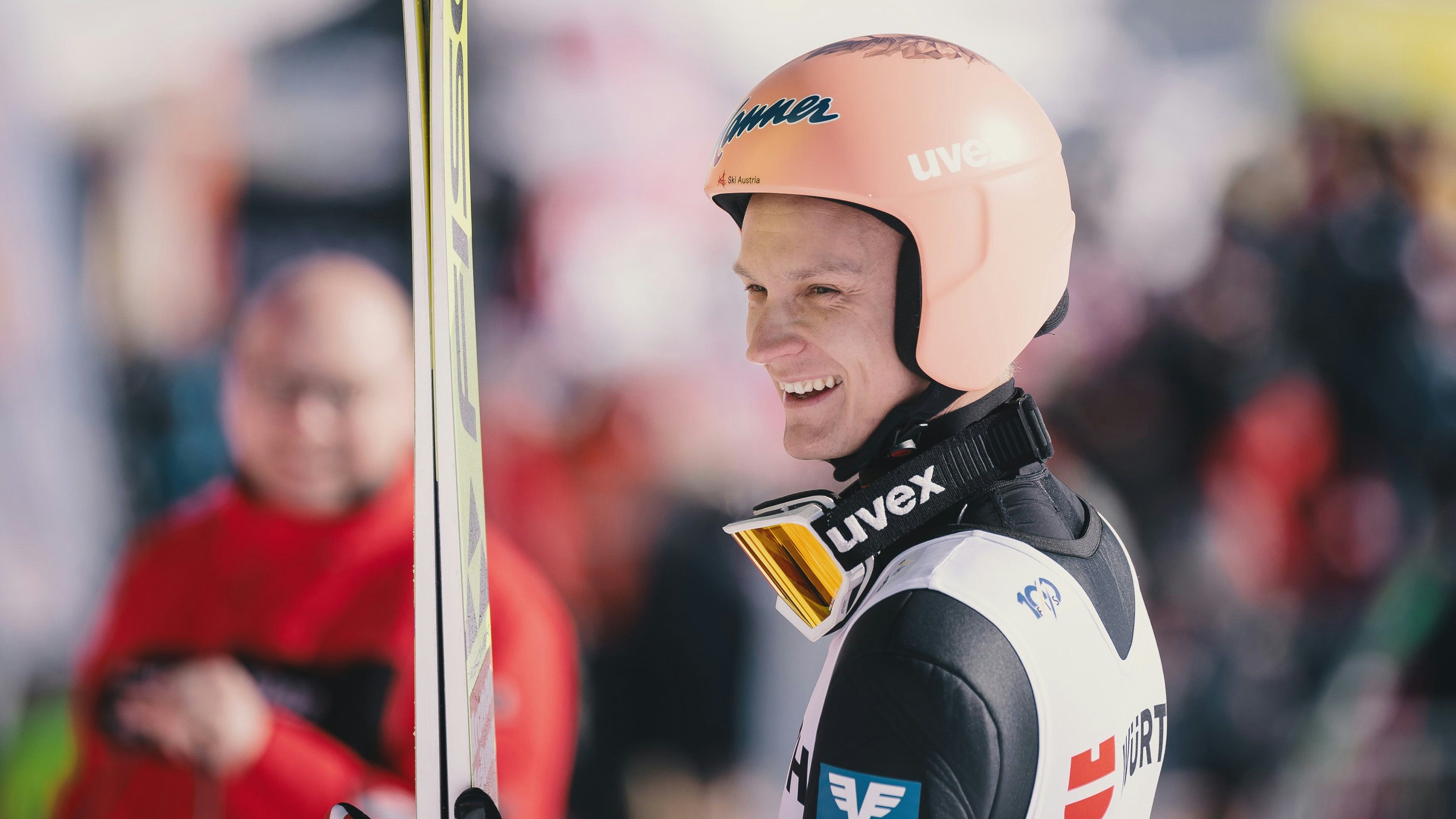 Daniel Huber gewann den zweiten Bewerb in Vikersund vor Stefan Kraft.