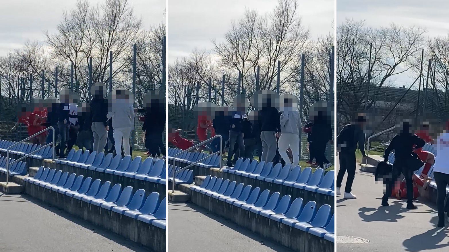 Bei einem U18-Match in Wien kam es zu einem Gewalt-Exzess.