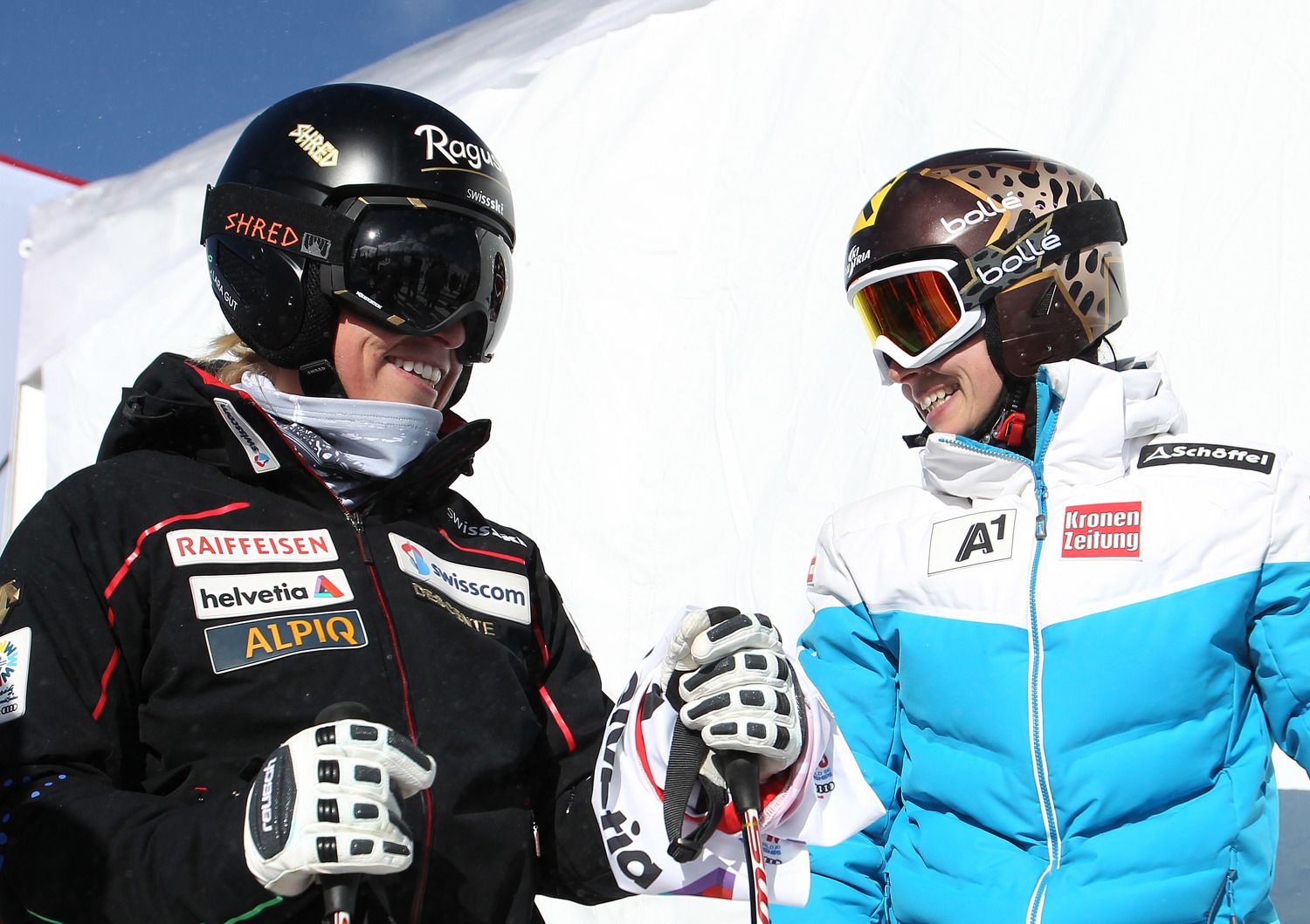 Lara Gut-Behrami und Anna Veith.