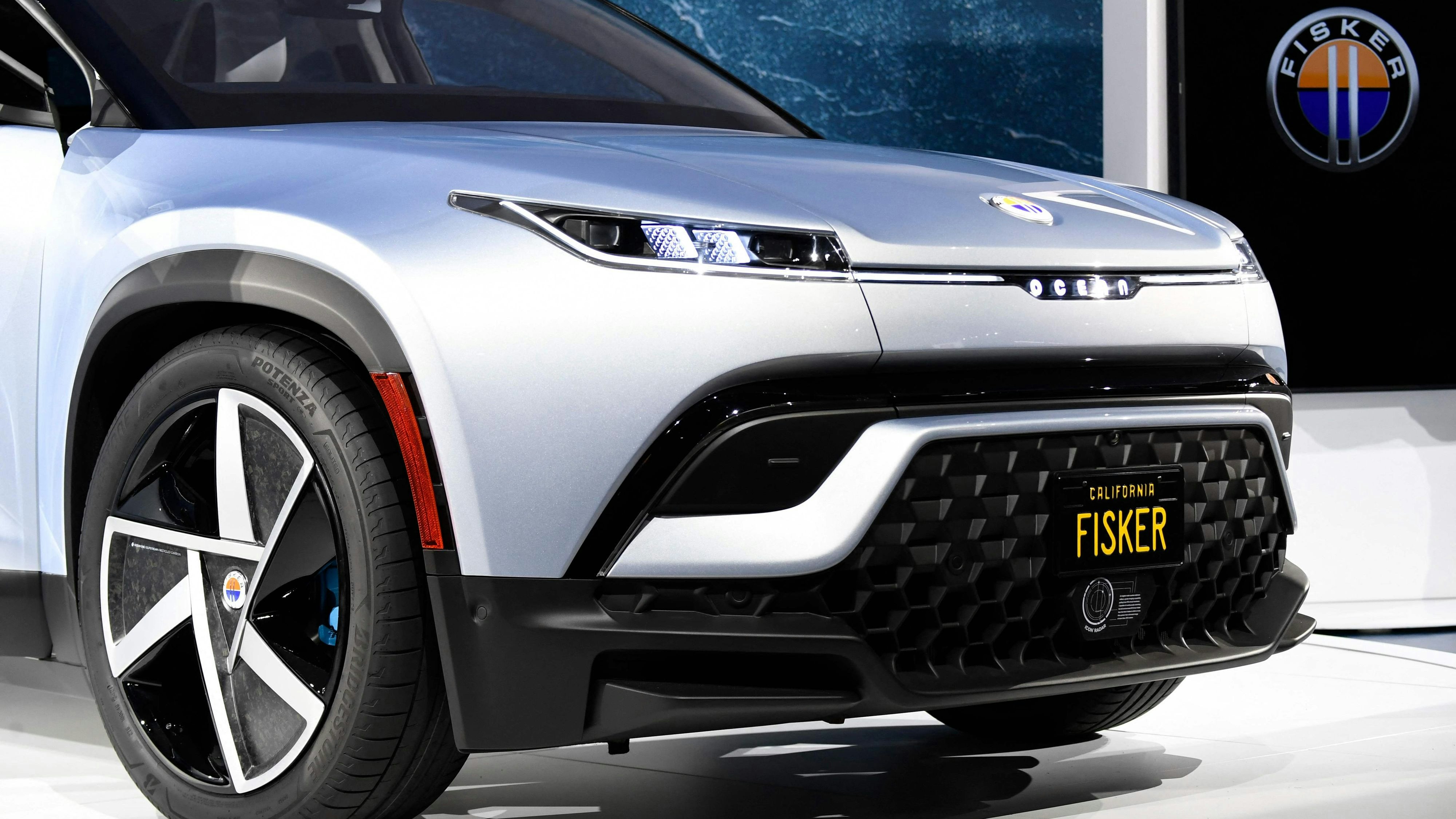 Download von www.picturedesk.com am 18.03.2024 (19:04).  The Fisker Ocean electric vehicle is unveiled during AutoMobility LA ahead of the Los Angeles Auto Show on November 17, 2021 in Los Angeles, California. (Photo by Patrick T. FALLON / AFP) - 20211117_PD5935 - Rechteinfo: Rights Managed (RM) Nur für redaktionelle Nutzung! Werbliche Nutzung erfordert Freigabe: bitte schicken Sie uns eine Anfrage.