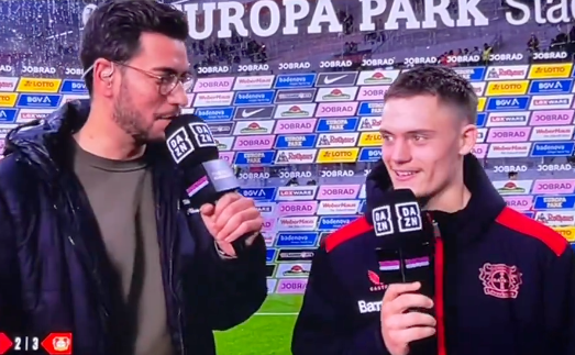 DAZN-Moderator Rieker im Interview mit Wirtz: 
