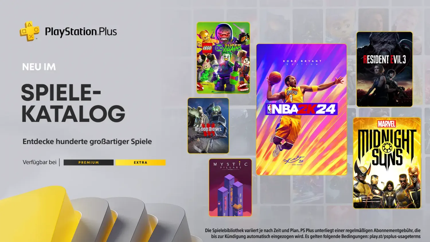 PlayStation Plus Extra- & Premium-Neuzugänge im März.