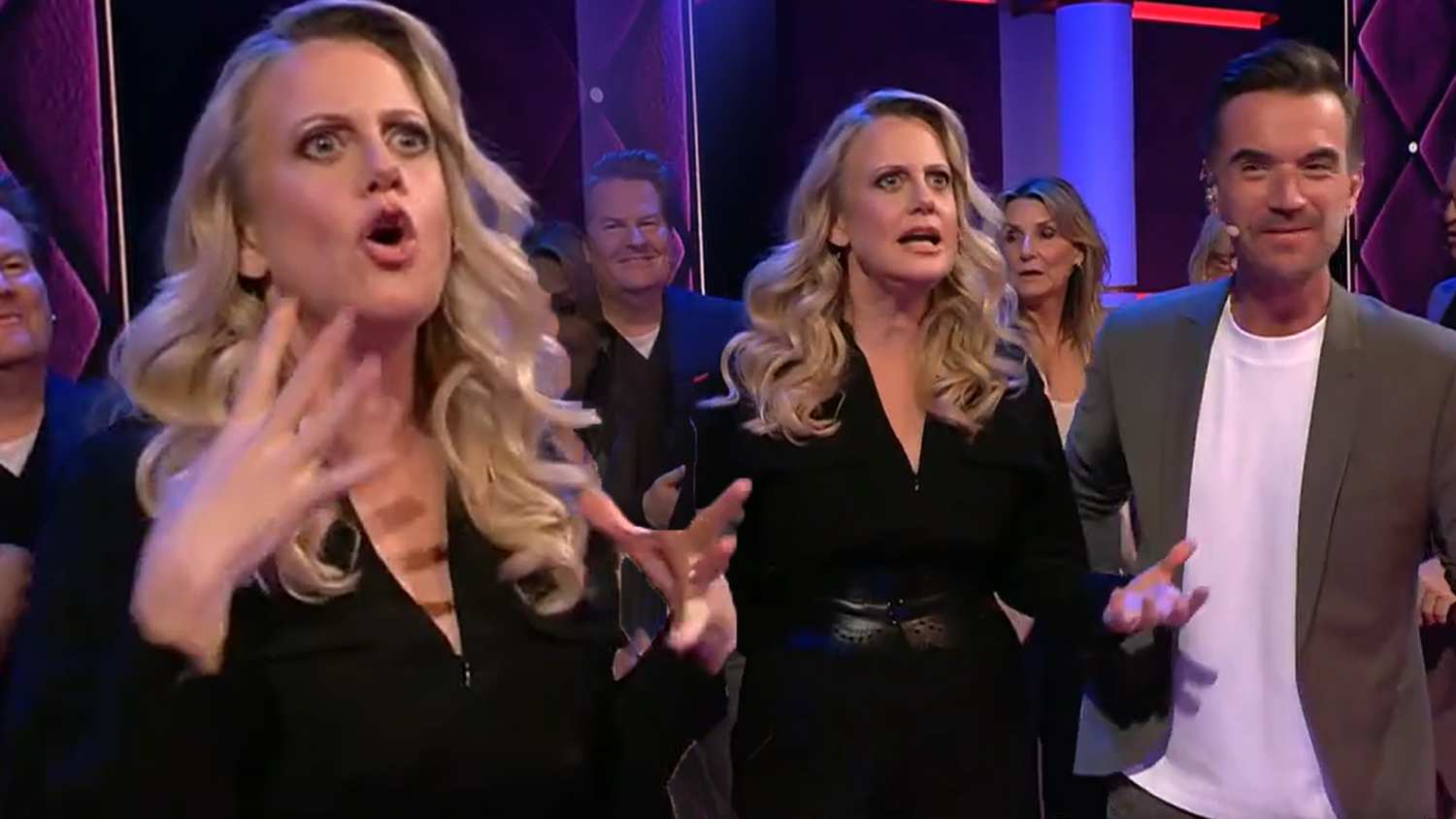 Schöneberger konnte sich eine Aussage nicht verkneifen.