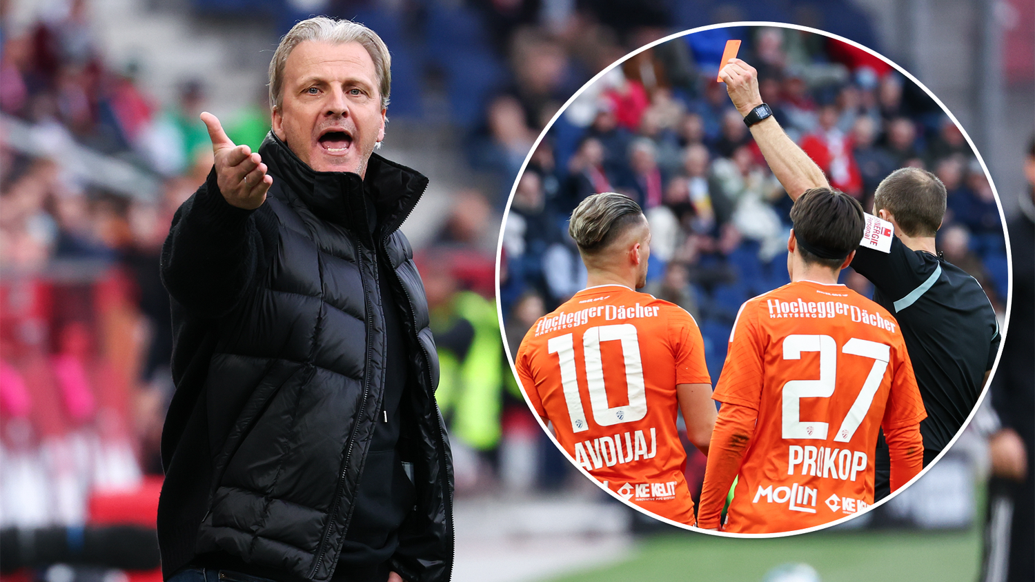 Markus Schopp hadert mit den Schiedsrichter-Entscheidungen gegen seine Mannschaft.