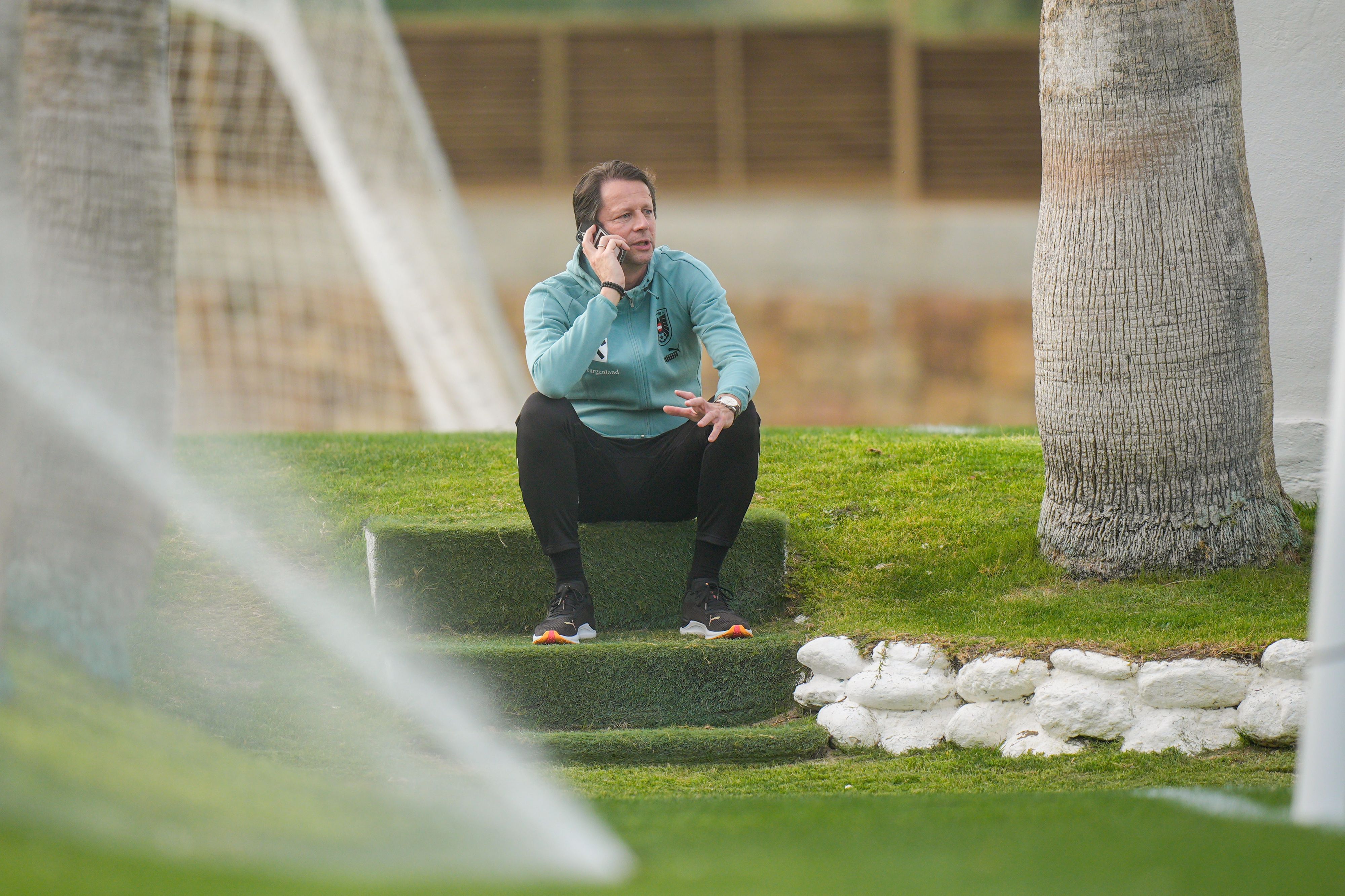 Peter Schöttel reiste für einen Kurzbesuch zum ÖFB-Team nach Marbella.