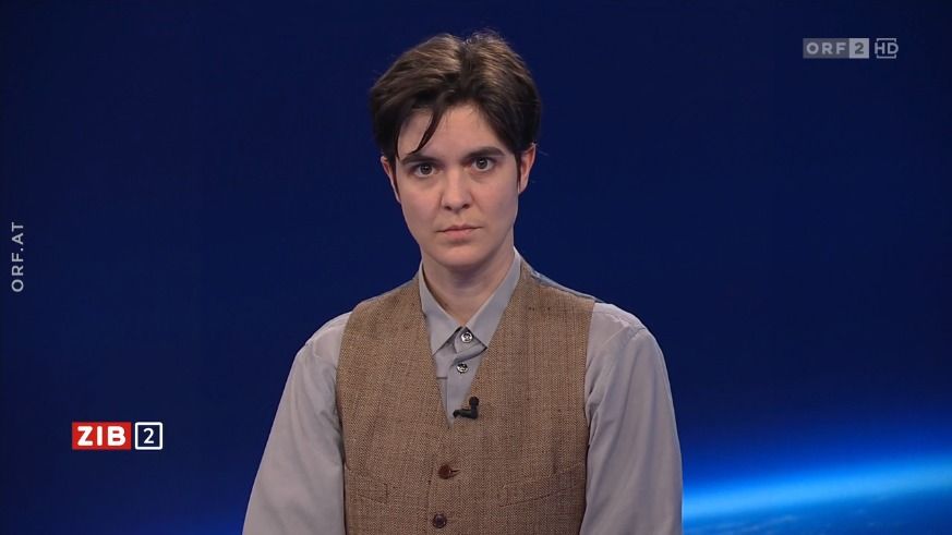 Millionen-Erbin Marlene Engelhorn am späten Dienstagabend in der ORF-