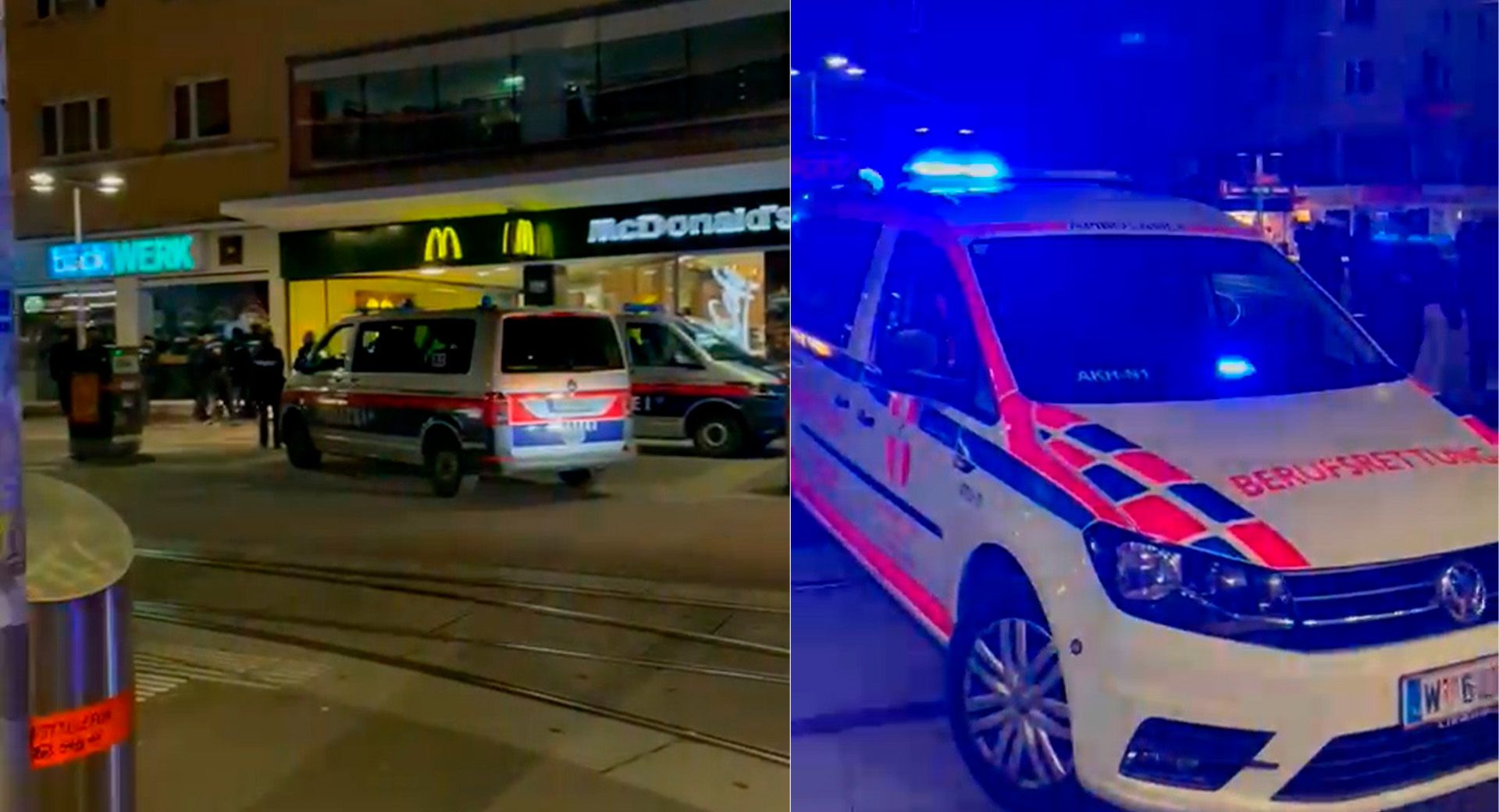 Polizeieinsatz beim Reumannplatz in Wien-Favoriten