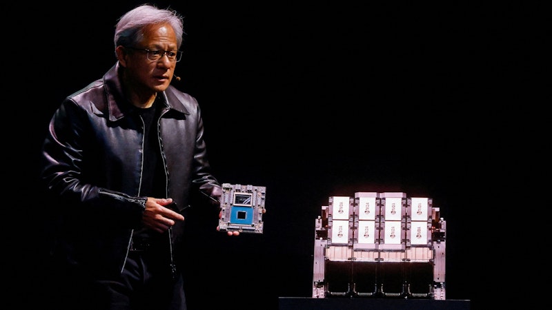 Nvidia habe das Computersystem für eine Zukunft entwickelt, in der Inhalte nicht mehr vorgefertigt aus Speichern abgerufen werden, sondern von der KI-Software erzeugt werden.