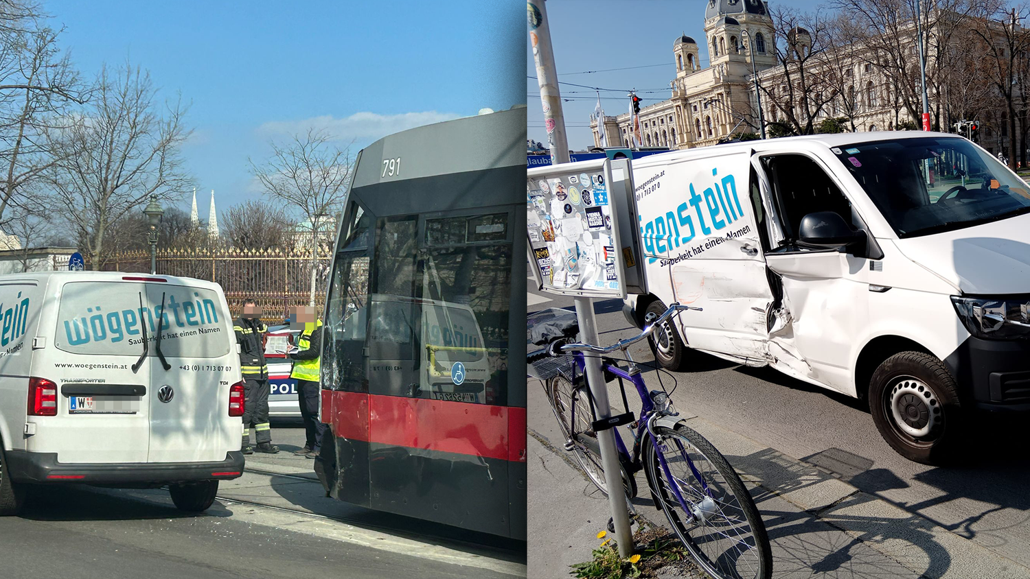 Am Dienstag kam es zu einem Verkehrsunfall in der Wiener City. Eine Straßenbahnlinie war beteiligt gewesen.