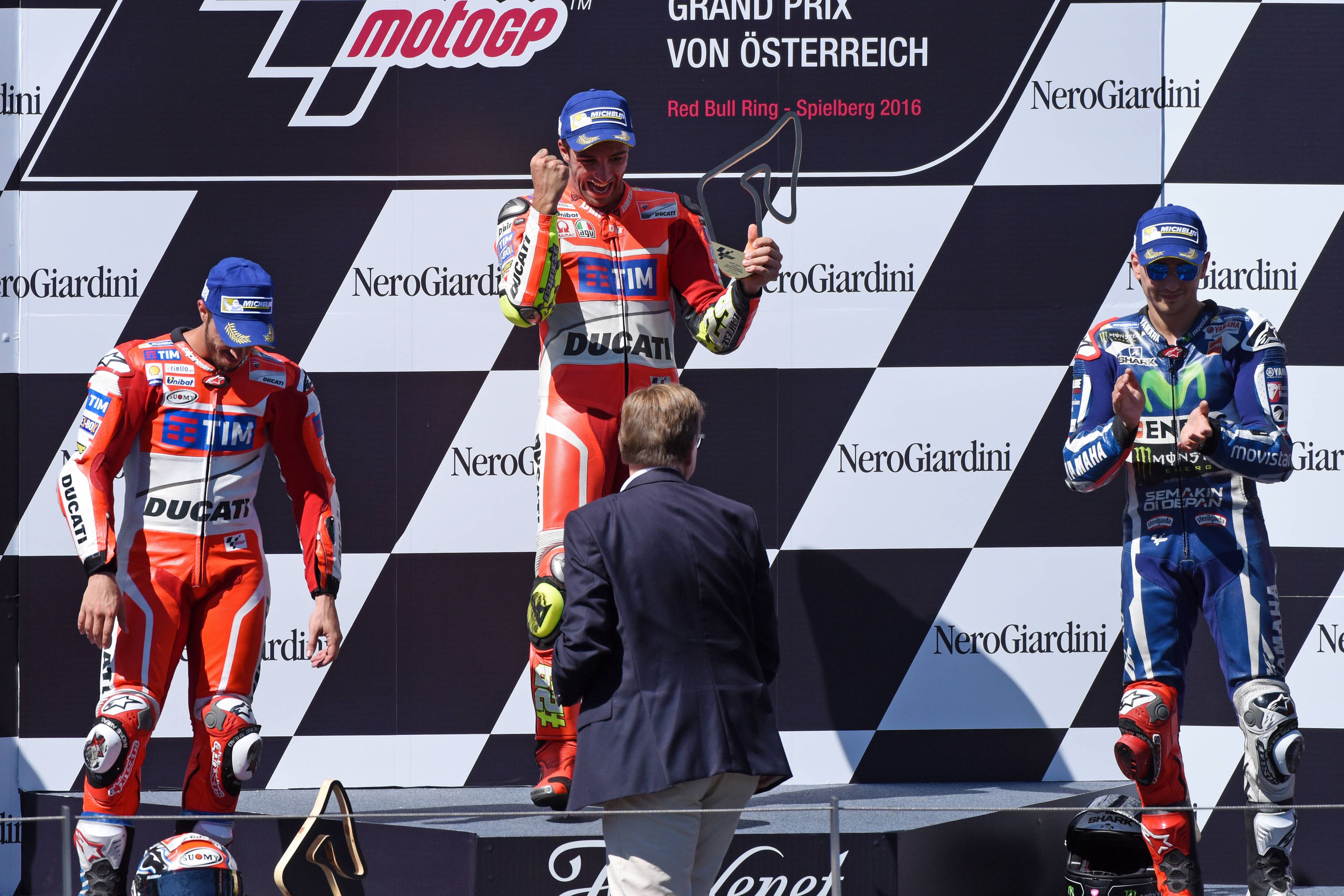 2016 gewann Andrea Iannone auf der Ducati den Großen Preis von Österreich.