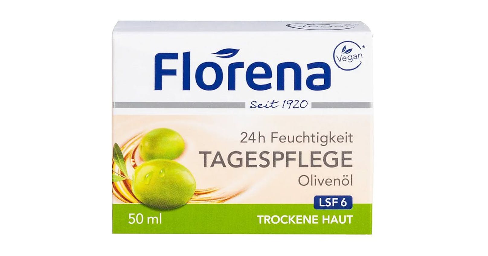 <strong>Platz 2:</strong> Florena Tagespflege Olivenöl (Gut 2,0) um 5 Euro.