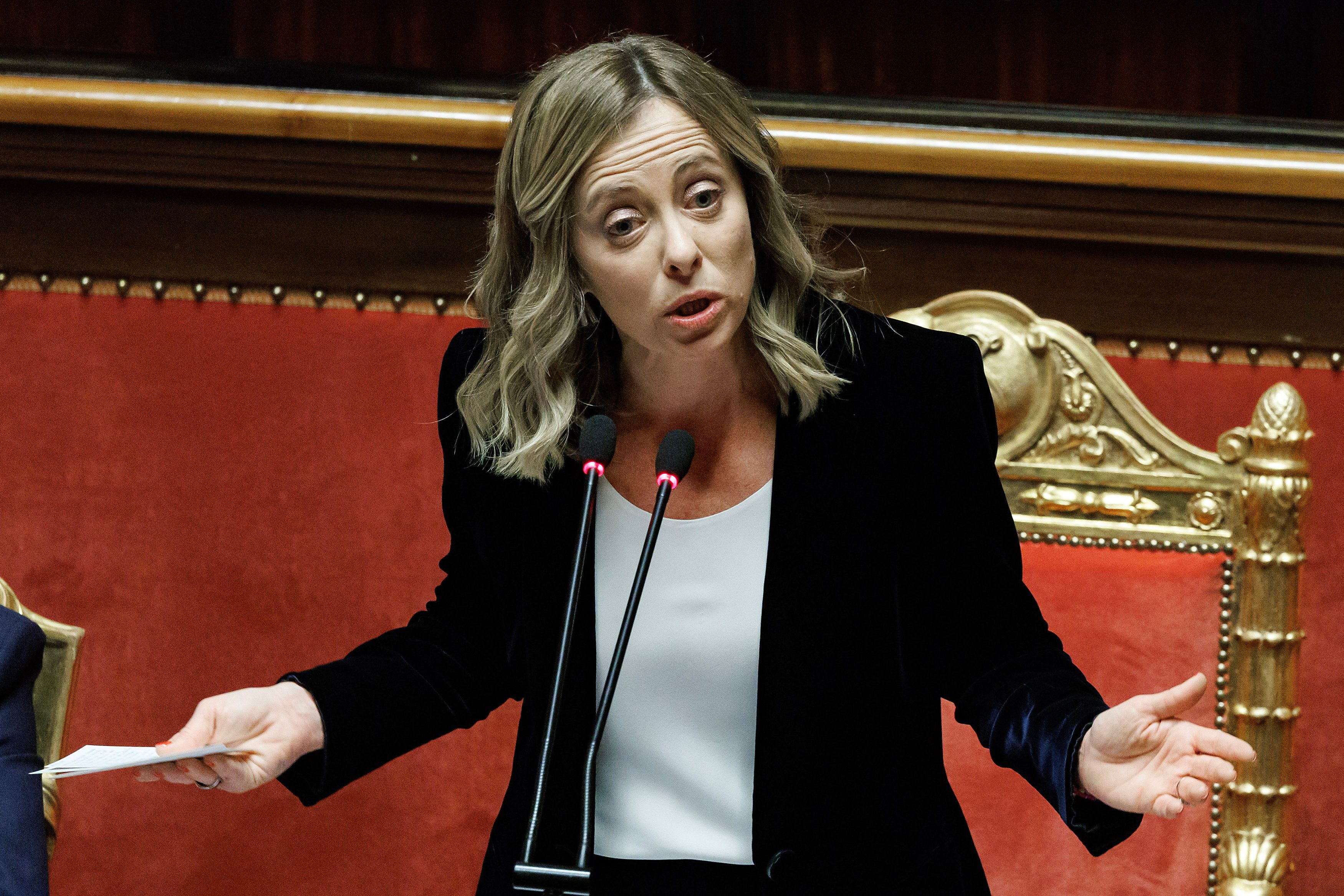 Giorgia Meloni wurde das Opfer von Deepfake-Praktiken.