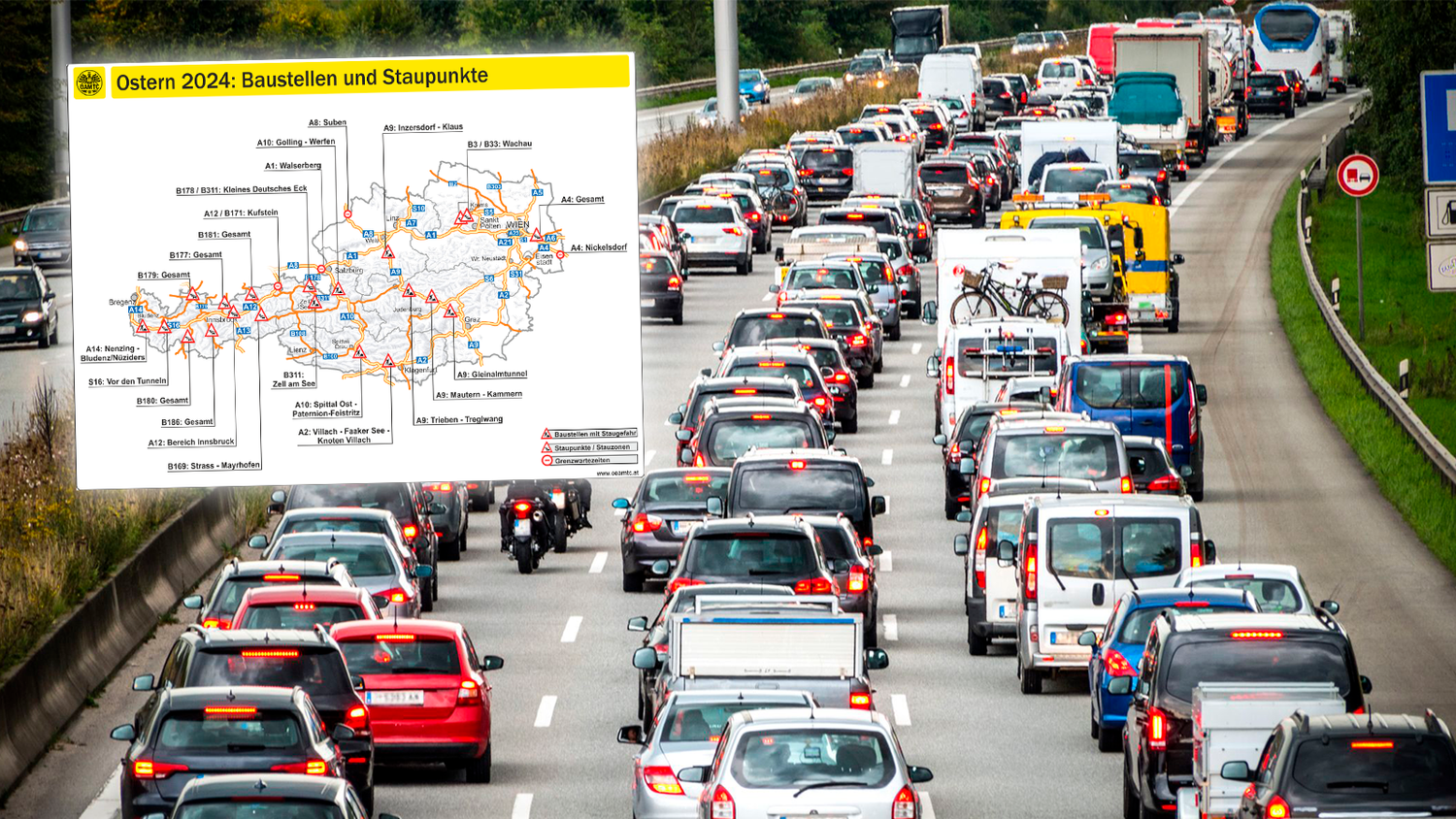 Baustellen verschärfen die Situation zusätzlich. (Symbolbild)