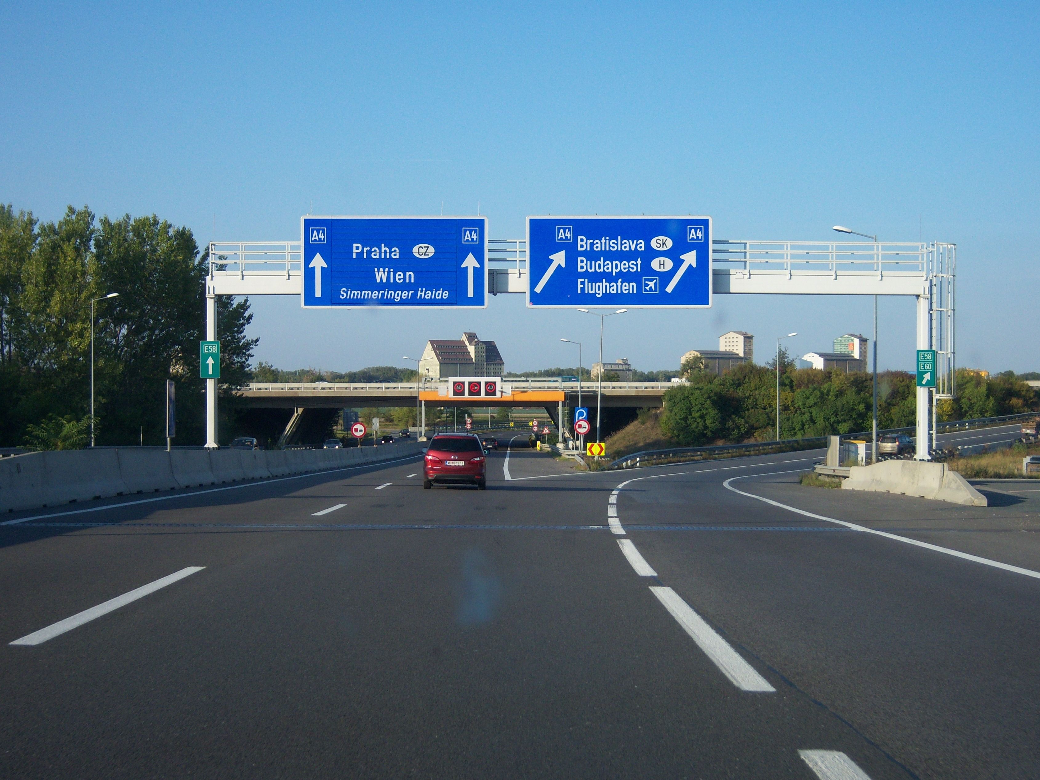 Ansicht des Knoten Schwechats