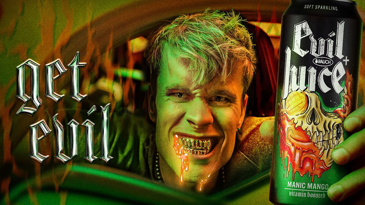 Ob das von den vielen Vitaminen kommt? Der Evil+Juice von Rauch wirkt eher nach Energy-Drink denn als verdünnter Früchtesaft.