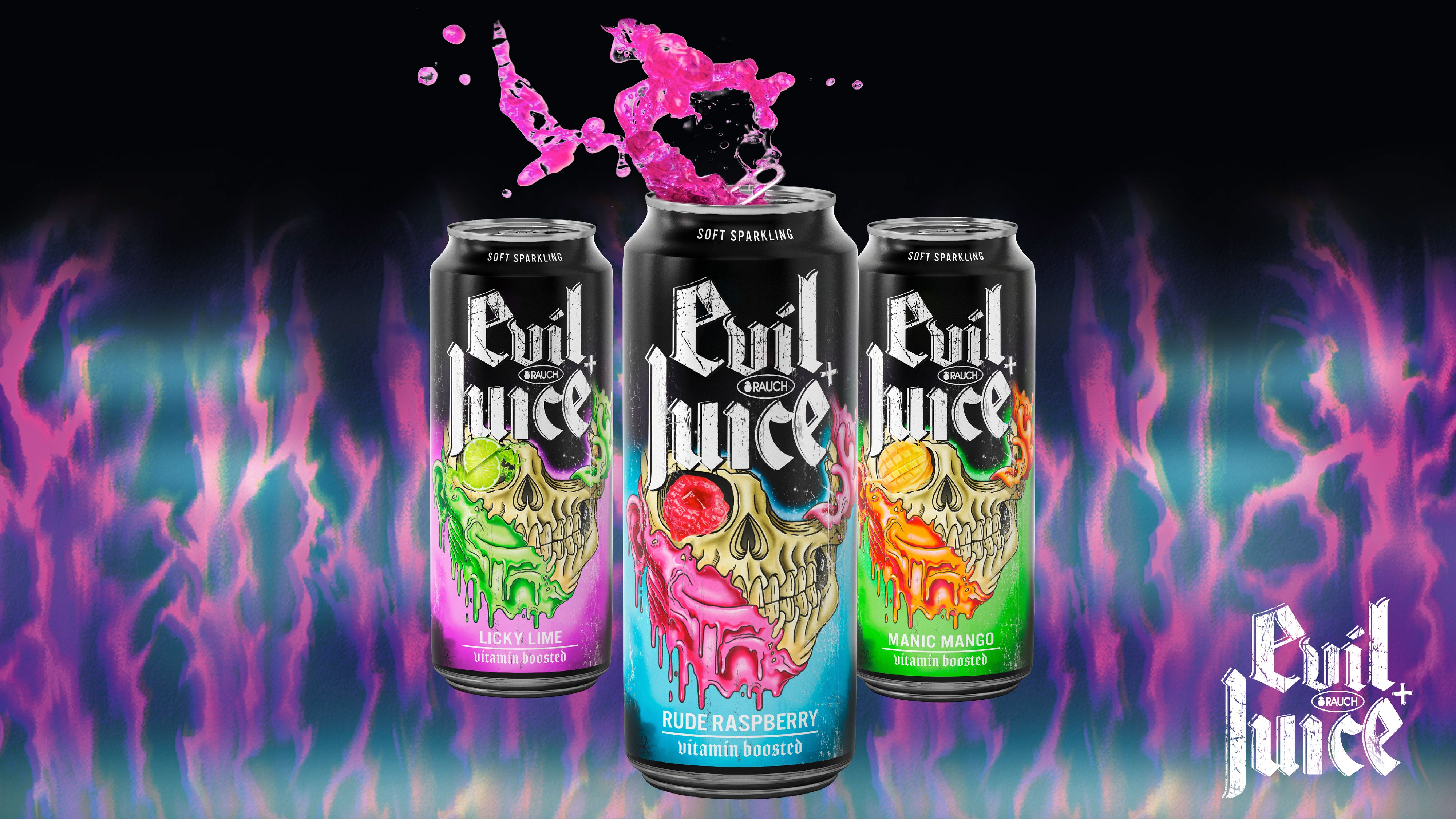 Mit drei Geschmacksrichtungen geht es ab April los. Bunte Dosen liegen international derzeit im Trend. Da versucht man wohl dem hinterher zu kommen.