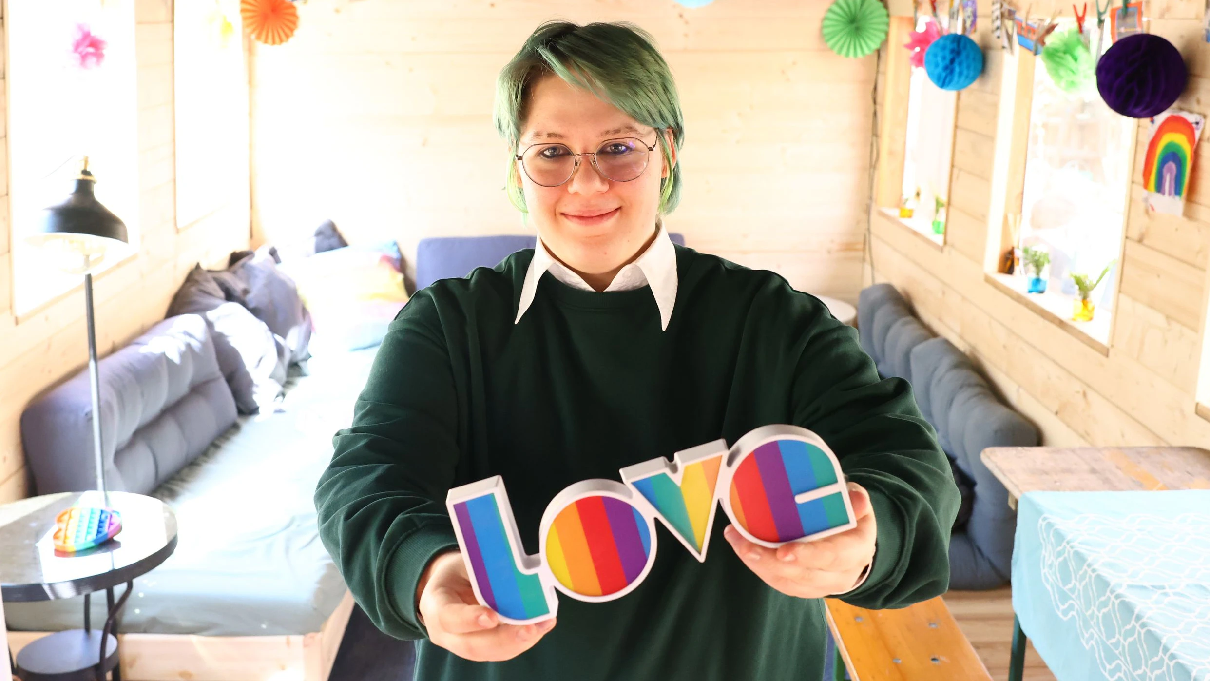 Eazy ist eine der beiden Initiatorinnen des Regenbogen-Cafés am Robinsonspielplatz